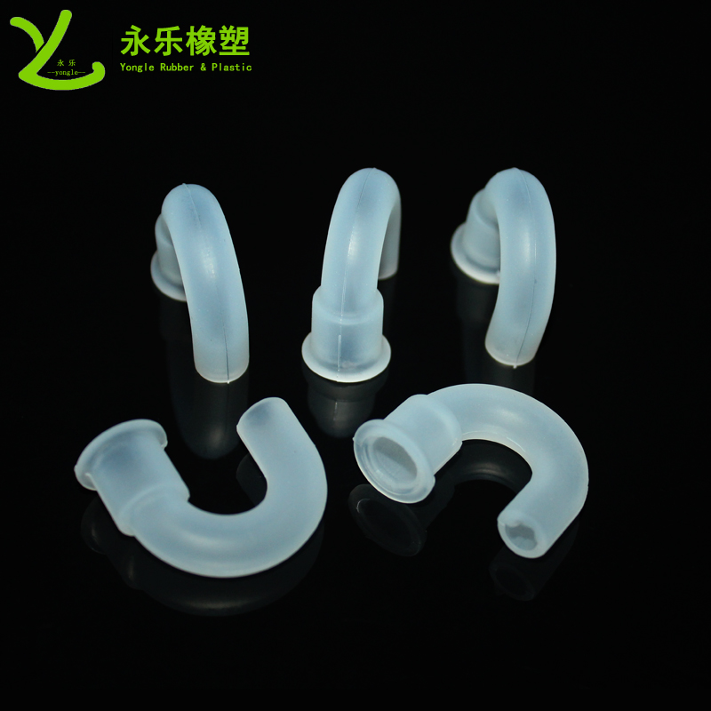 醫(yī)用硅膠彎管，模壓硅膠彎管，血氧儀硅膠彎管