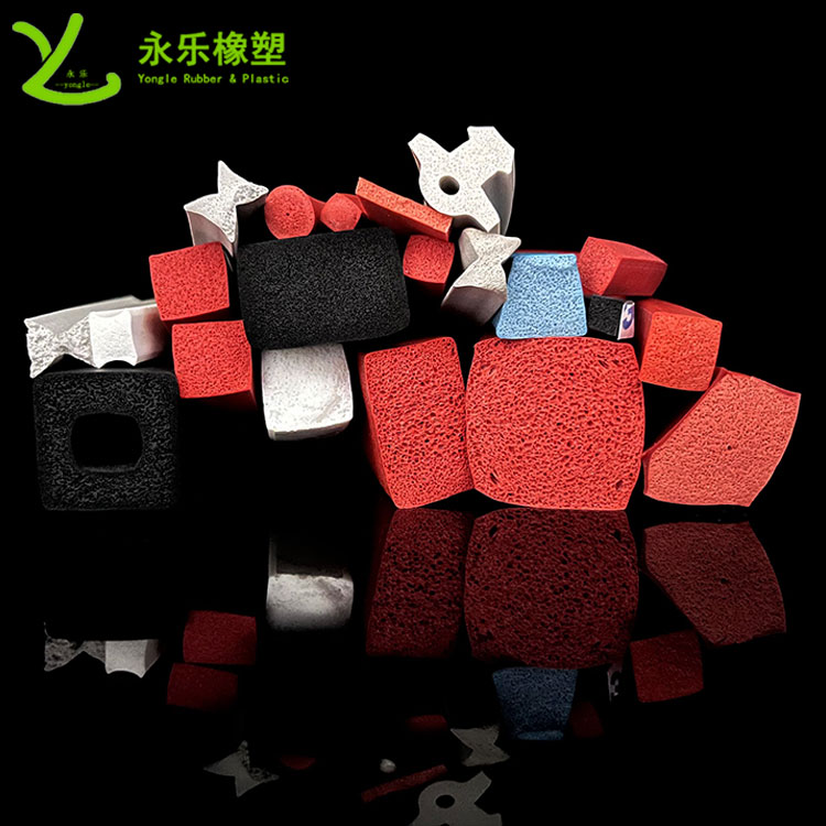 擠出發(fā)泡硅膠條，防水發(fā)泡硅膠條，耐高溫發(fā)泡硅膠條