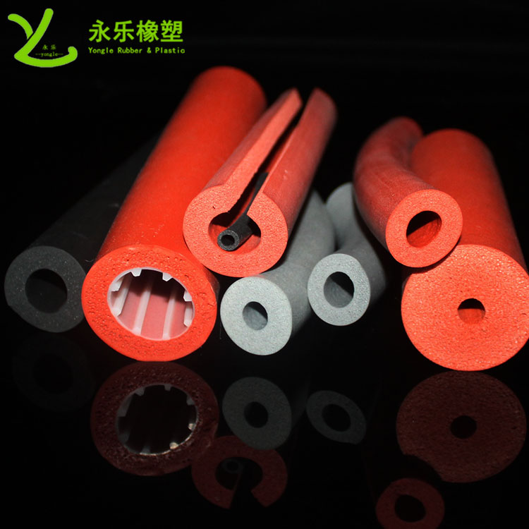 硅膠發(fā)泡管，耐高溫發(fā)泡硅膠管，保溫發(fā)泡硅膠管