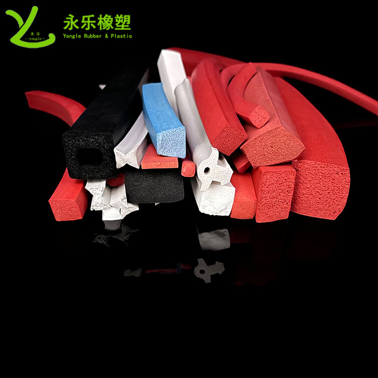 擠出發(fā)泡硅膠條，防水發(fā)泡硅膠條，耐高溫發(fā)泡硅膠條