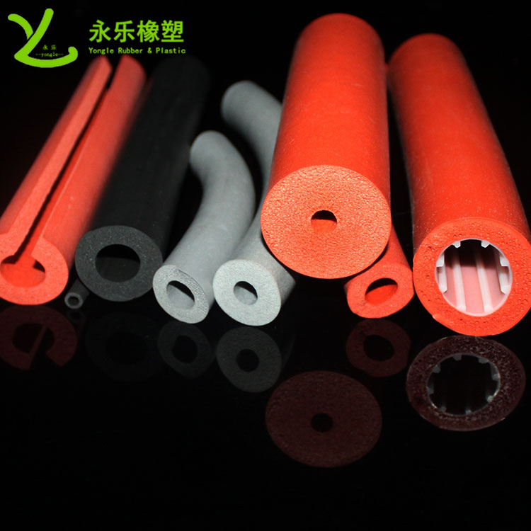 硅膠發(fā)泡管，耐高溫發(fā)泡硅膠管，保溫發(fā)泡硅膠管