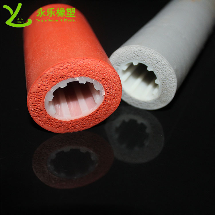 復(fù)合發(fā)泡硅膠管，耐高溫發(fā)泡硅膠管，保溫發(fā)泡硅膠管