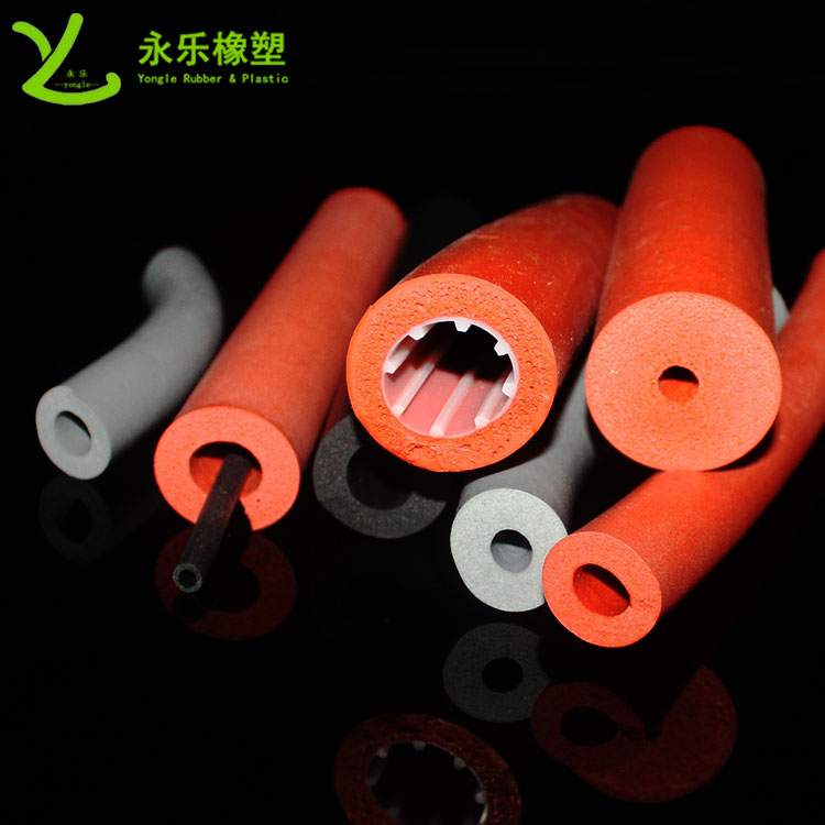 硅膠發(fā)泡管，耐高溫發(fā)泡硅膠管，保溫發(fā)泡硅膠管