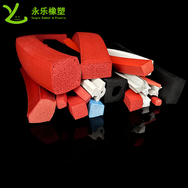 擠出發(fā)泡硅膠條，防水發(fā)泡硅膠條，耐高溫發(fā)泡硅膠條